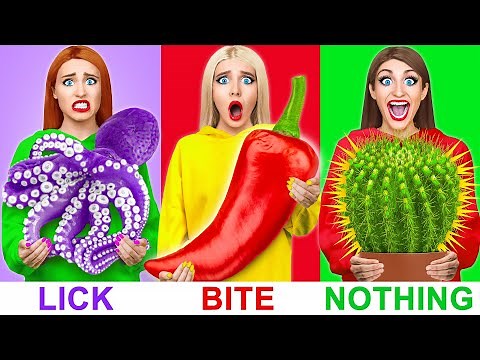 Bite, Lick or Nothing Challenge! Prank Wars by Multi DO