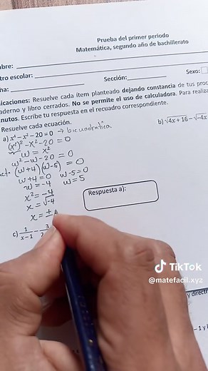 Prueba de Primer Periodo 2° Bachillerato