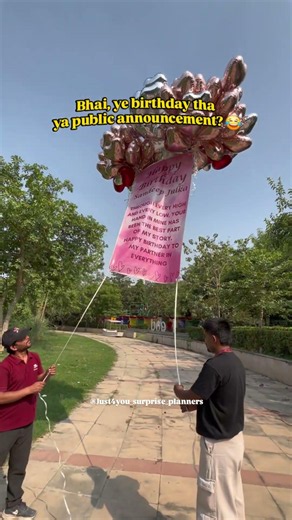 Best Gifts for Him in 2026 🎈| Flying Banner Surprise | Just 4 You Surprise Planners