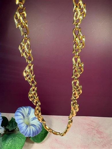 Vintage Trifari 1970s Choker Gold Tone Necklace - Etsy