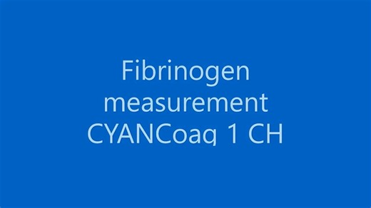 The determination of fibrinogen levels in human plasma with the CYANCoag 1Ch