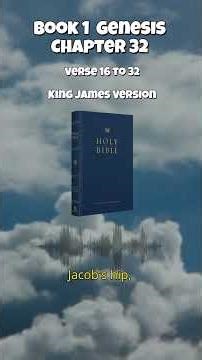 Bible Book 1 Genesis Chapter 32 King James Version Verse 16 To 32 #bible #biblestudy #cat #kjv