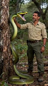 The Terrifying Truth About the Boomslang Snake #facts #animals #wildlife #shorts #viral