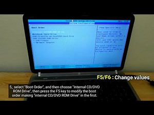 How to Boot From DVD on hp Laptop to install Windows 10 / hp Pavilion dv6
