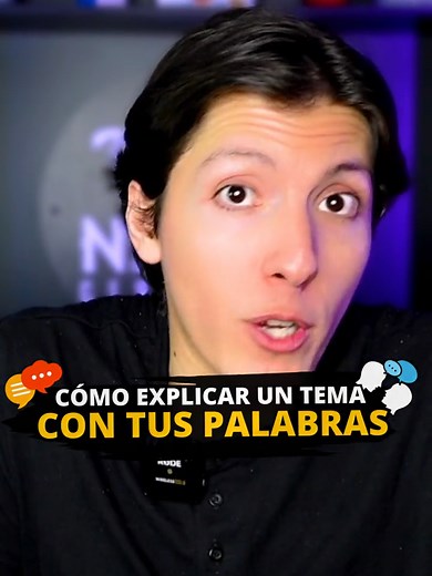 🗣Cómo Explicar un Tema con tus Palabras. Esta es una de las mejores técnicas para entender lo que estudias, ya que al explicar, reafirmas lo que sabes y lo que necesitas mejorar. 👉El video completo se encuentra en el canal. Compárteme tu caso o método de estudio para analizarlo. #tecnicasdeestudio #tipsdeestudio #metodosdeestudio #estudiantes #maloshabitos #habitosdeestudio #docentes #maestros #universidad #colegio #aprendizajesignificativo #comoestudiar #consejosparaestudiantes #explicarloque