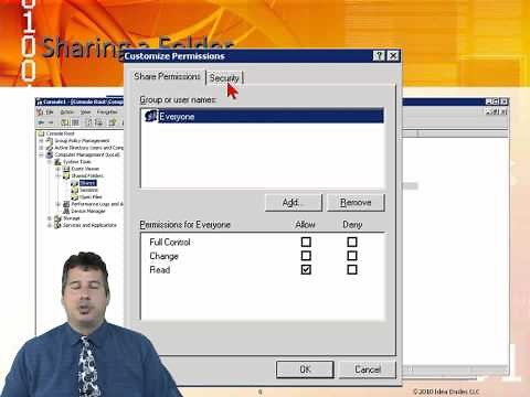 Learn to Set Up Shared Folders in MS Windows Server 2003-Administration Part 1 from GogoTraining