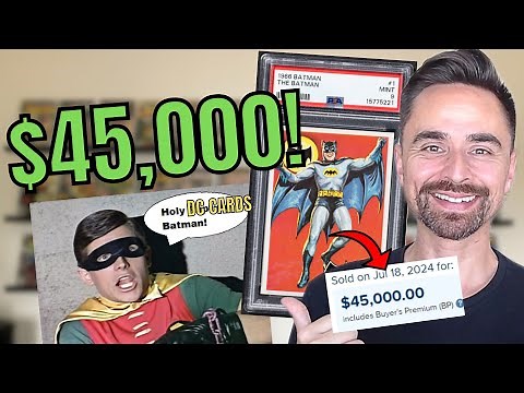 Batman "Rookie Card" Doubles In Value and Sets INSANE Record! Are DC Trading Cards Exploding?!