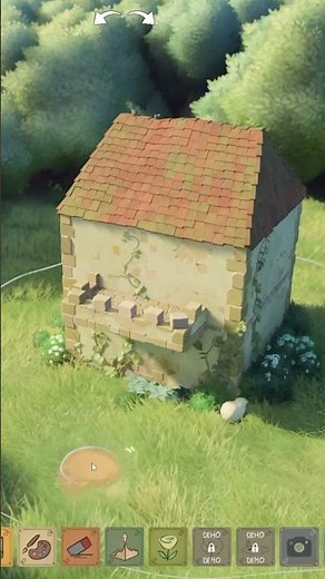 how to place doors on balconies in Tiny Glade! 🌳 #tinyglade #cozygaming #indiegame #indiegameplay