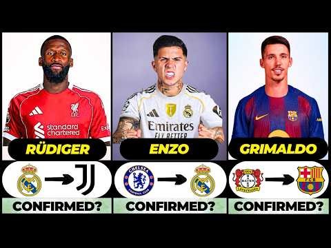 🚨 NEW CONFIRMED TRANSFERS & RUMOURS! 🚨🔥 ft. Enzo, Rudiger, Grimaldo... etc