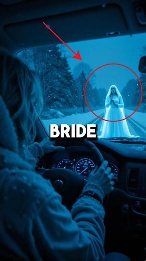 Have you ever seen the mysterious Snow Ghost Bride? ❄️👰 #horror #christmashorror #shorts