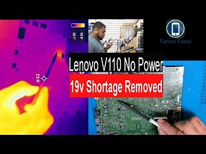 Voltage Injection Method to Remove Shortage on Lenovo V110 , Diagnose and Repair Dead laptop.