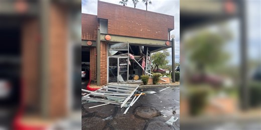 Tempe business owner recalls moment microburst ripped through auto shop