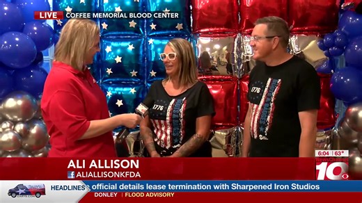6.4K views · 23 reactions | Ali Allison is at Our Blood Institute at Coffee Memorial Blood Center for BOOTS & BADGES! The blood drive starts at 7 a.m. this morning! See how you can help save lives in the comments.  | NewsChannel10 | Facebook