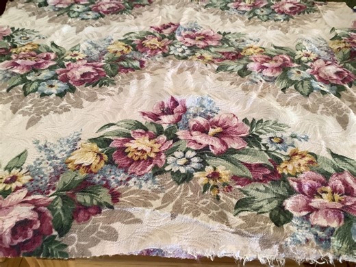 VTG 40s/ 50s Barkcloth Fabric - Etsy