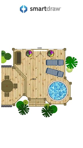 Deck Plan with Hot Tub #deckbuilding #deckdesign #backyarddesign