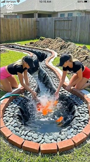 We Built a Koi Pond in 1 Day (No Pump!) 😳