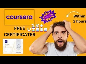 How to Get Free Coursera Certificates Within 2 Hours? | COURSERA PROJECT NETWORK | ‪@GrwupwidAnik‬