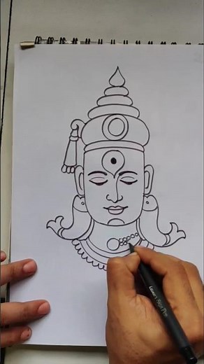 Ashadi ekadashi special quick simple and easy drawing of lord Vitthal/ Panduranga vitthal drawing
