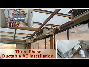 Ductable AC installation Kaise karen| Ductable AC installation|Three phase ductable AC installation