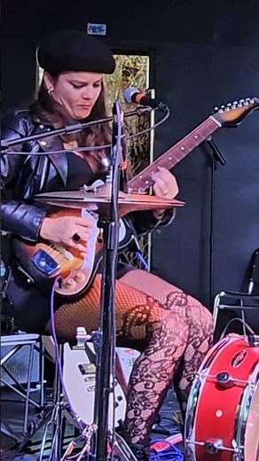 Unbelievable Sound! Ghalia Volt One Woman Band Intense Slide Guitar Boogie In Concert #bluesguitar