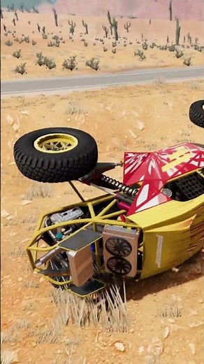 BeamNG Drive Cliff Drop | Car Falling Off the Cliff | Realistic Crash Test