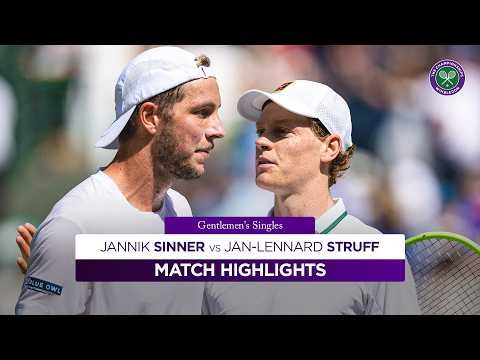 A sublime effort 🤝 | Jannik Sinner vs Jan-Lennard Struff | Highlights | Wimbledon 2026