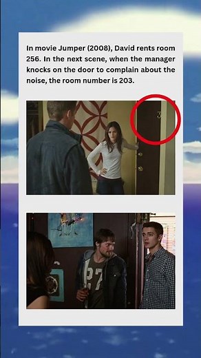 Jumper (2008) - Room Number Discrepancy: A Case of Continuity Error