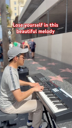 They may not have stayed, but the music stayed with them. #autism #piano #hollywood