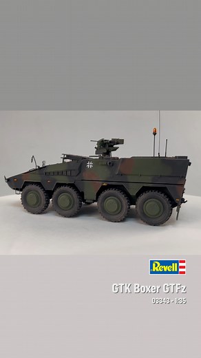 Entdecke die Faszination des Militärmodellbaus mit unserem GTK Boxer GTFz Modellbausatz im Maßstab 1:35. Erschaffe ein Stück Militärgeschichte mit diesem hochdetaillierten Bausatz, der aus 223 beeindruckenden Teilen besteht und eine Länge von 227 mm aufweist. Dieser Modellbausatz ist perfekt für Modellbau-Enthusiasten ab 12 Jahren, vom Anfänger bis zum Experten. Im Lieferumfang enthalten sind ein detailreiches Fahrgestell und Gummireifen. Zudem bieten wir Dir eine authentische Nachbildung zweier