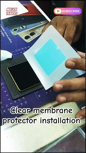 Moto g85 5g mobile ✅📲 clear membrane protector installation | curved mobile screen protector #trend