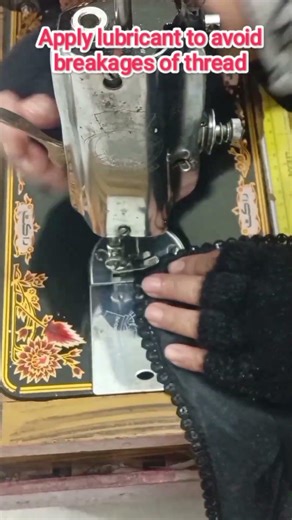 Valvet Dress Lace Piping Stitching Tutorial