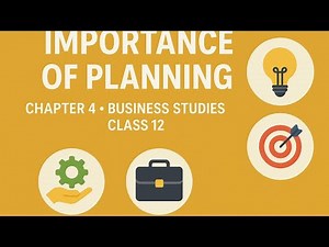 Importance of Planning (Why to plan?)