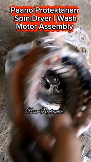 Paano Protektahan 7 Spin Dryer | Wash Motor Assembly #spinmotor #washmotor #tutorial #domsrestoration #matuto | Domingo Rabanes Esteves