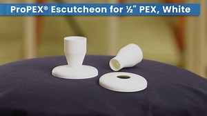 Uponor 1/2 in. PEX (11/16 in. O. D. ) Plastic ProPEX Escutcheon, White (25-Pack) F5670500