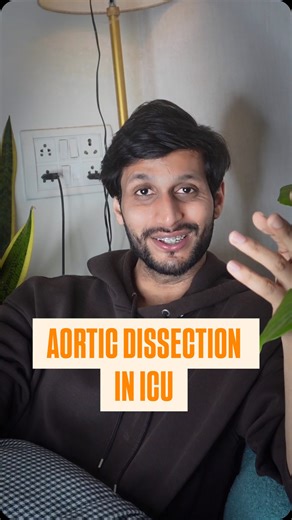 Dr kashif ansari⚕️ on Instagram: "Aortic dissection in icu"