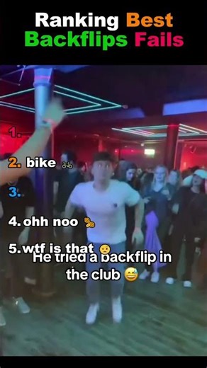 Ranking Best Backflips Fails 😂