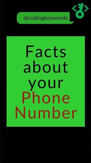 Is Your Phone Number Really a Number?