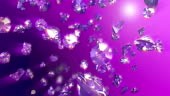 Abstract 3d rendering with diamonds, animated background with moving...