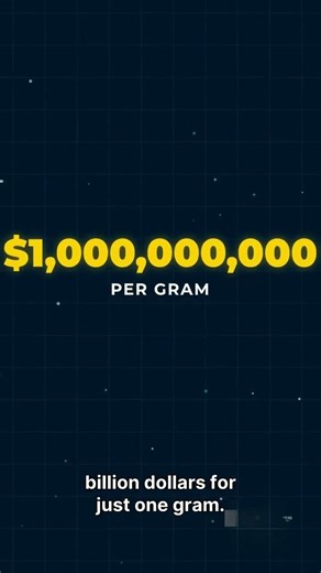 The $1 Billion Element 😳 | Rarest Element on Earth #science #facts