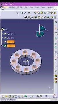 How to use circular pattern in CATIA V5