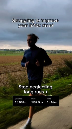 Long runs are crucial ↓ Many runners think the key to a faster 5k or 10k is just running short and fast all the time. But if you’re constantly grinding out speed sessions and still not seeing progress, there’s a good chance you’re lacking endurance. Even though a 5k isn’t a marathon, it still requires a strong aerobic engine to maintain speed without fading. That’s where long runs come in. How long runs help your speed: ✅ Build aerobic capacity (so you can hold race pace with less effort) ✅ Impr