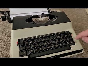 Royal Apollo 10 Portable Electric Typewriter Demonstration