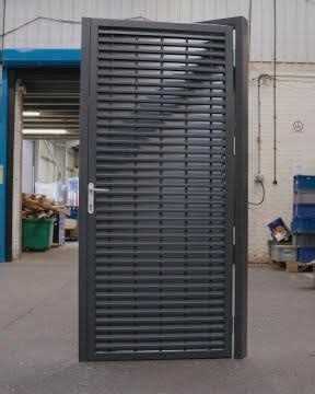 Fully Louvred Steel Door Fabrication