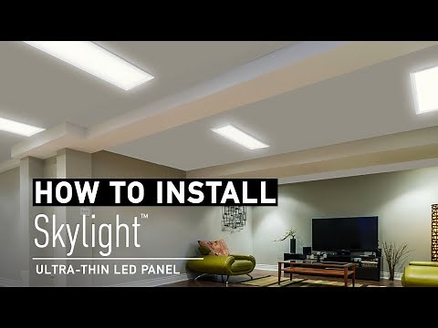 How to install Skylight ultra-thin LED panel