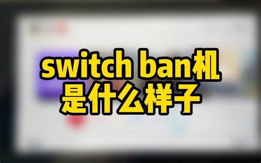 switch被ban是什么样子#switch #游戏 #主机游戏