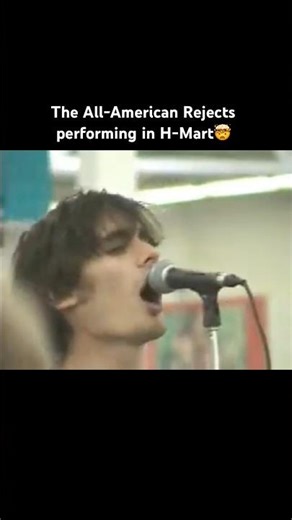 Throwback to when The All-American Rejects performed ‘Move Along’ inside of an H-Mart😭🤣