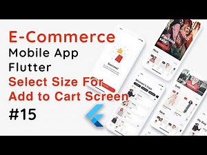 Flutter E-Commerce App – Select Size Screen for Add to Cart UI | Flutter Shopping App Tutorial #15