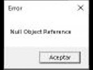 Null Object Reference