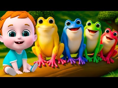 Five Little Speckled Frogs + More Nursery Rhymes and Kids Song Jugnu Kids Playtime