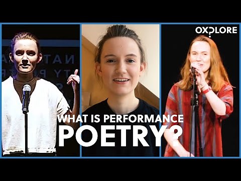 What is performance poetry?